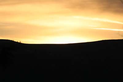 February sunset over Penix Canyon, Washington