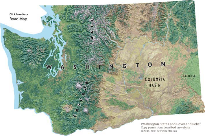 Washington State map