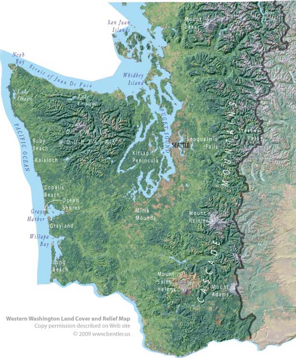 Map Sources Washington Gap Project 1991 Land Cover for Washington State